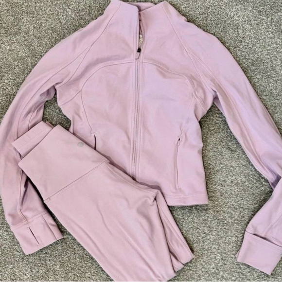 lululemon athletica Pants - Light Mauve Active Jacket & Leggings Set